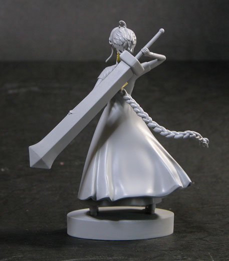 オリジナルアニメフィギュアの背面